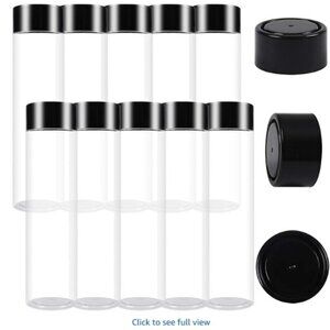 NEW Aneco 12 Pack 12 Ounce Empty Juice Bottles with Lids